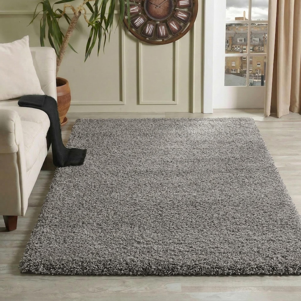 image 1 of Desire Rugs Plain Living Room Fluffy Shaggy Area Rugs