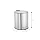 image 2 of Showerdrape Capri Stainless Steel Satin 3L Pedal Bin | Chrome | Satin Chrome | 1