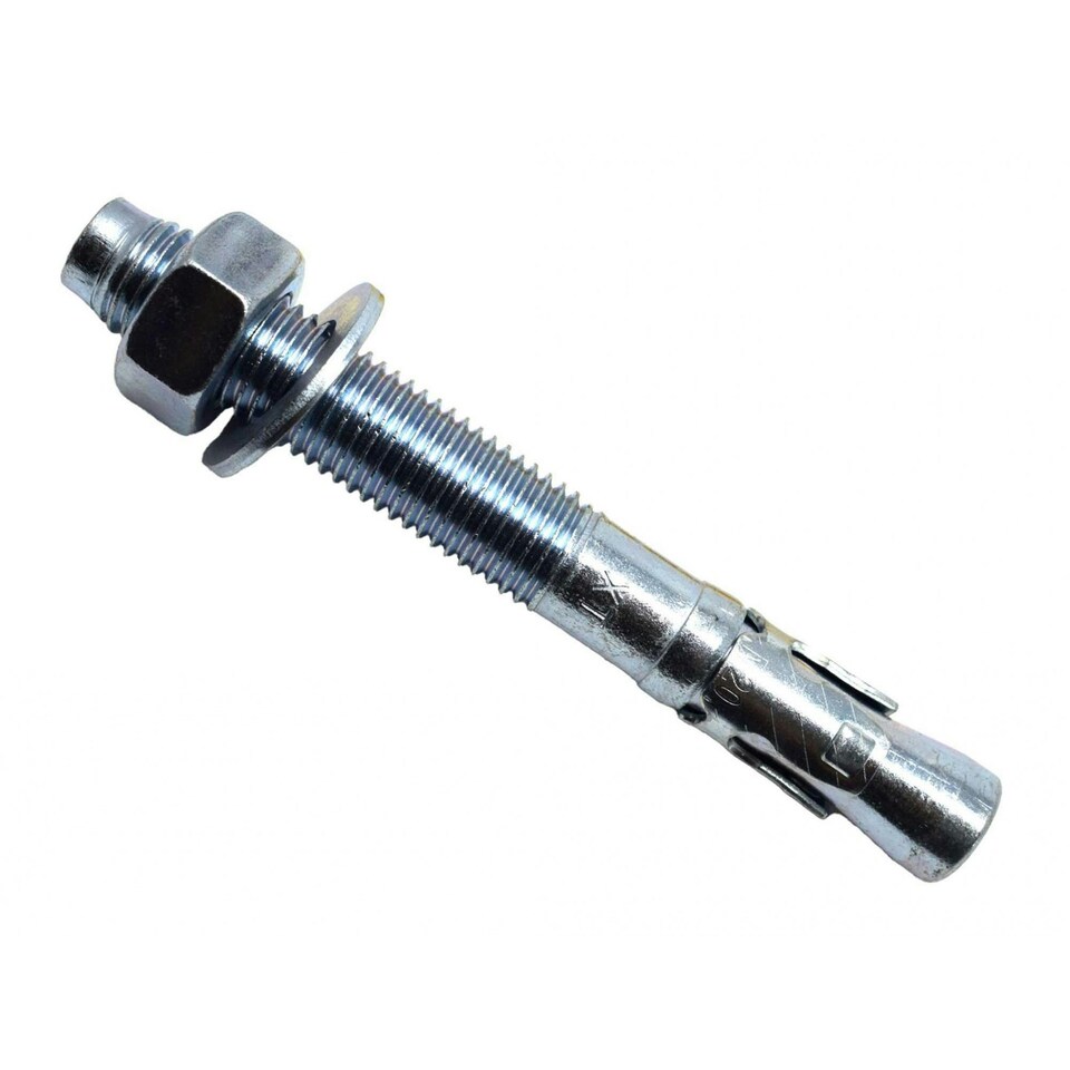 Masonmate Zinc Plated Through Bolt - Zinc Plated - M20 x 160mm (10)