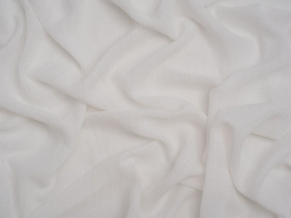 Minerva Core Range Black Crinkle Texture Seersucker Voile Fabric for Dressmaking, 145cm / 57" Wide - per metre
