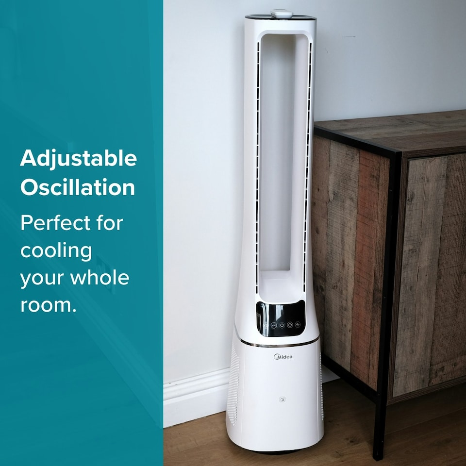 image 1 of Midea SmartAir Cool + Purify Bladeless Fan with Free MSmartHome App - 36"