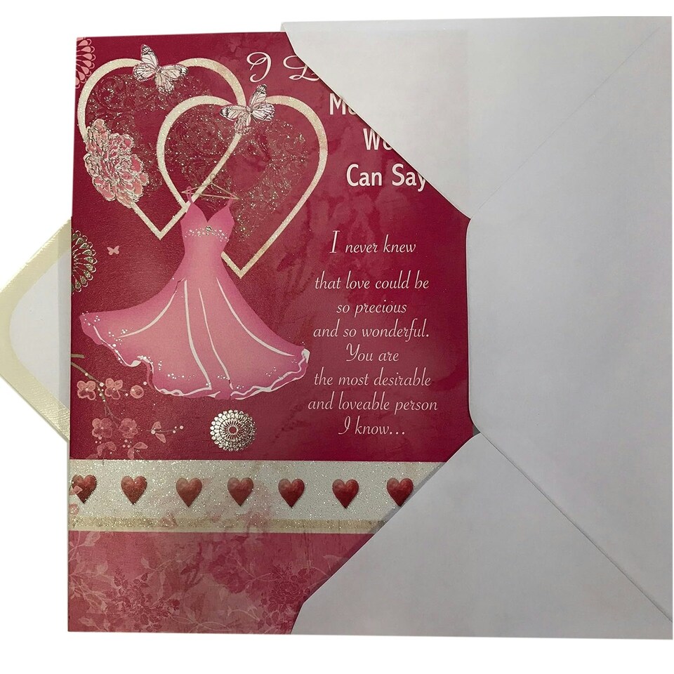 image 1 of I Love you More Then Words Can Say Sentimental Verse Valentine's Day card