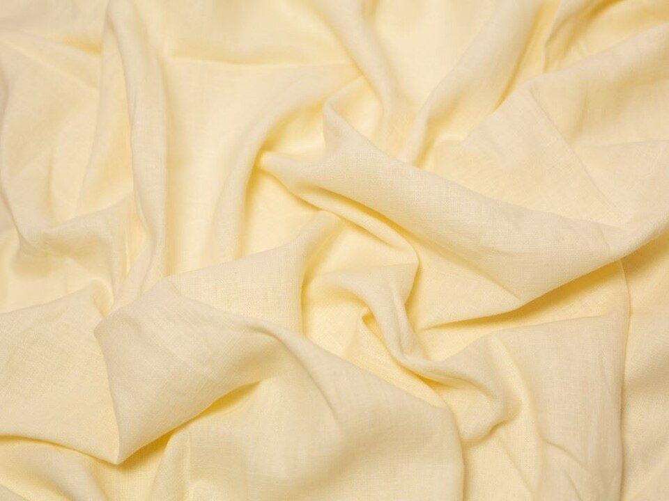 Minerva Core Range Cream 100% Linen Slub Fabric for Dressmaking, 145cm / 57" Wide - per metre
