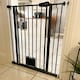 image 7 of Bettacare Pet Gate with Lockable Cat Flap, Narrow, 68.5cm - 75cm, Slate Grey, 104cm in Height