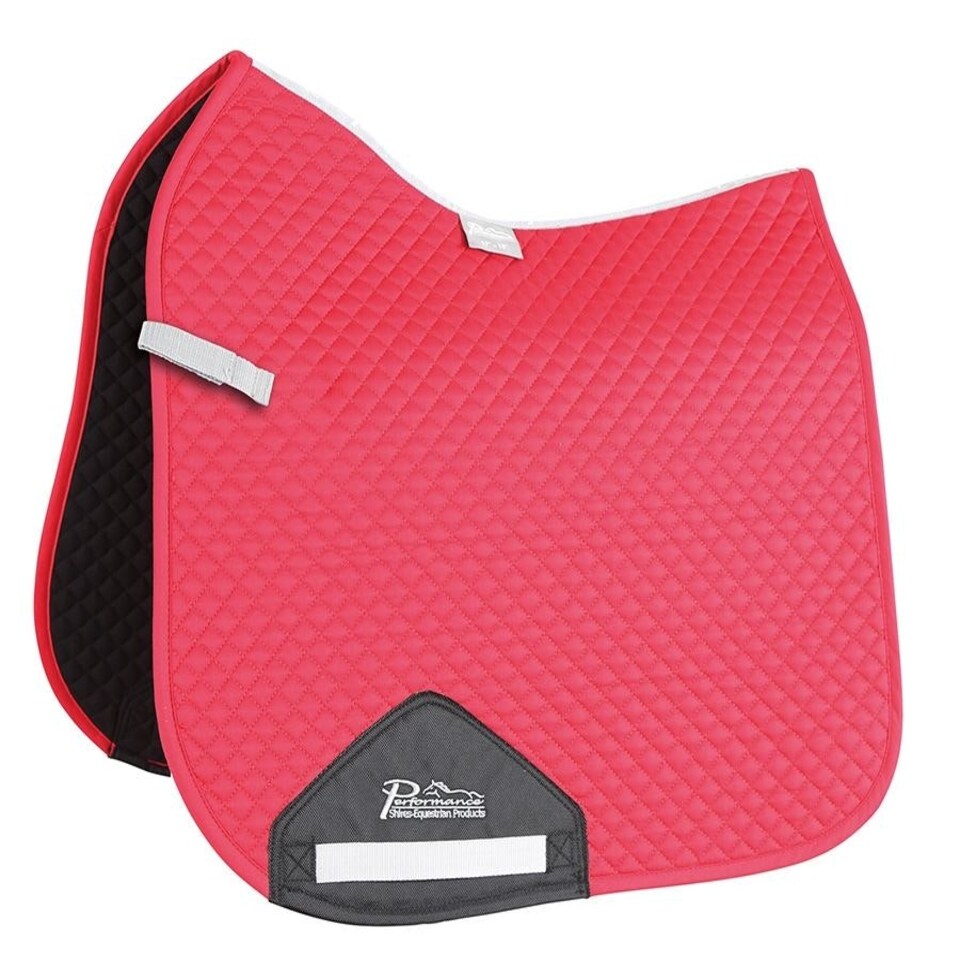 image 1 of Shires Performance Dressage Saddlecloth Red | Size: 17-18 Inch
Colour: Raspberry