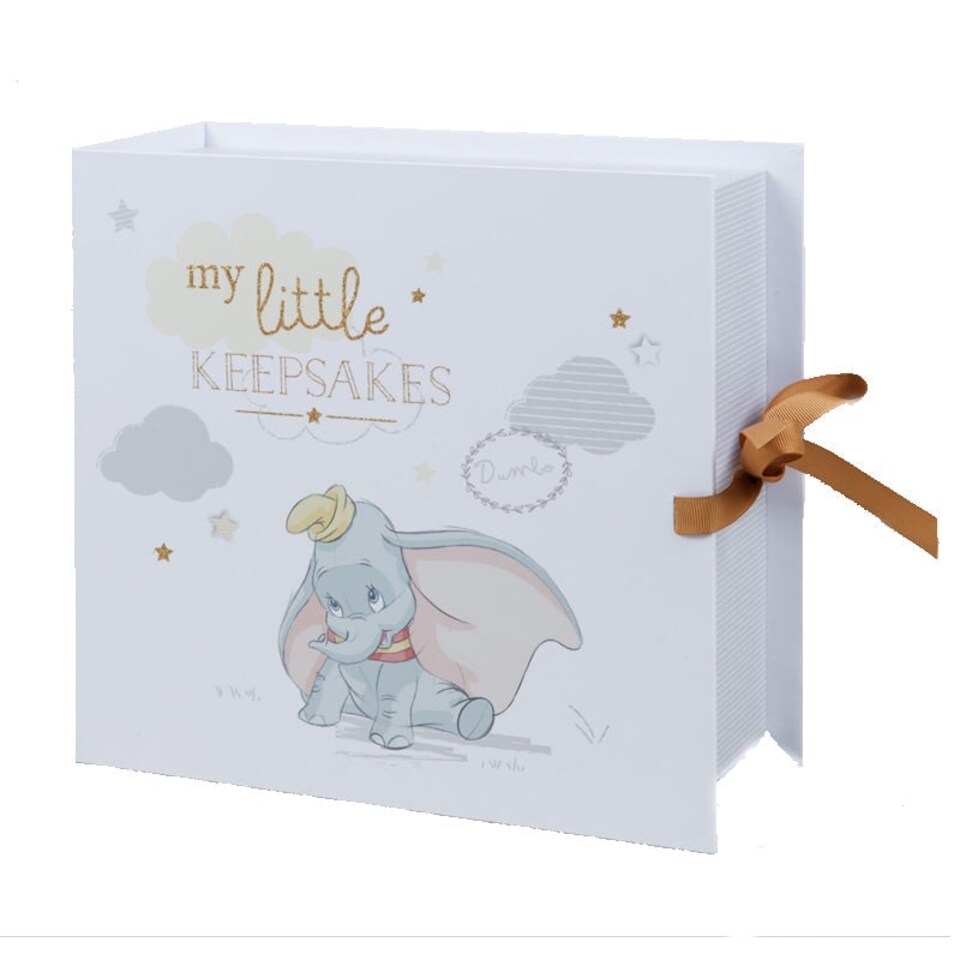 image 1 of Disney Magical Beginnings Paperwrap Keepsake Box With 6 Drawers Dumbo