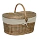 image 6 of Antique Wash Deep Oval Picnic Basket with Lining Multi | Rose Garden | One Size