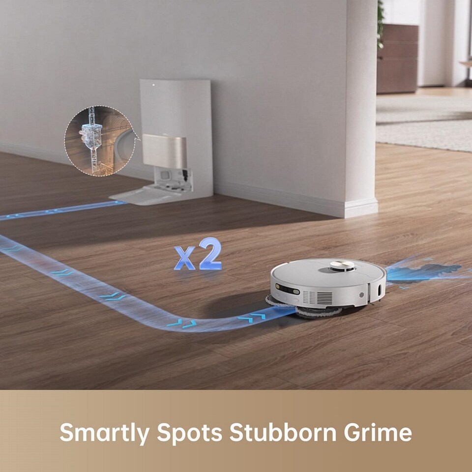 image 1 of Dreame X40 Ultra Complete Robot Vacuum Cleaner with Removable & Lift Mop, 12000 Pa, Self-Cleaning Mop in 70 Degree Hot Water