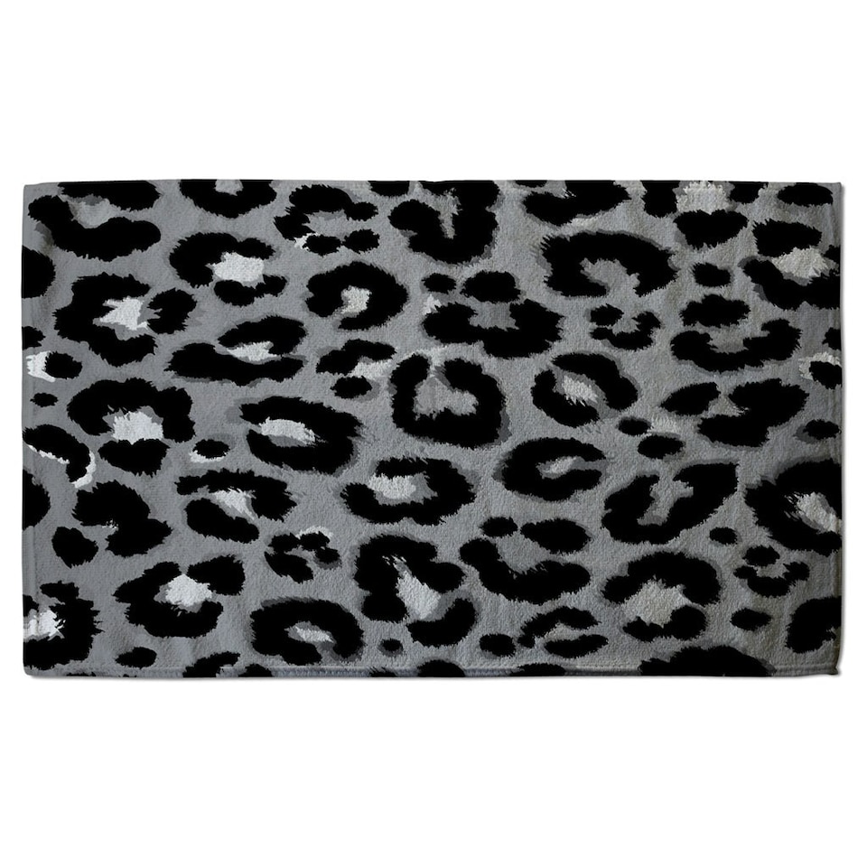 image 1 of Silver Leopard Print (Kitchen Towel)