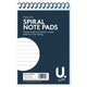 image 2 of Pack of 5 5"x3" 34 Sheets Spiral Note Pads