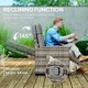 image 3 of Outsunny Rattan Garden Recliner Sun Lounger w/ Flip Table 
