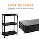 image 3 of 3 TIER PLASTIC STORAGE SHELVES SHELVING HOME GARAGE ORGANISER SHELF RACK