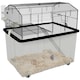 image 1 of PawHut Hamster Cage, Two-Tier Gerbil Cage w/ Deep Bottom, Ramp, Food Dish