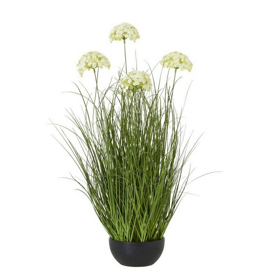 image 1 of Large Allium Plant in Pot - Plastic - L22 x W22 x H120 cm - White