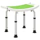 image 6 of HOMCOM Adjust Aluminium Bath Stool Shower Non-Slip w/ Shower Hole, Green