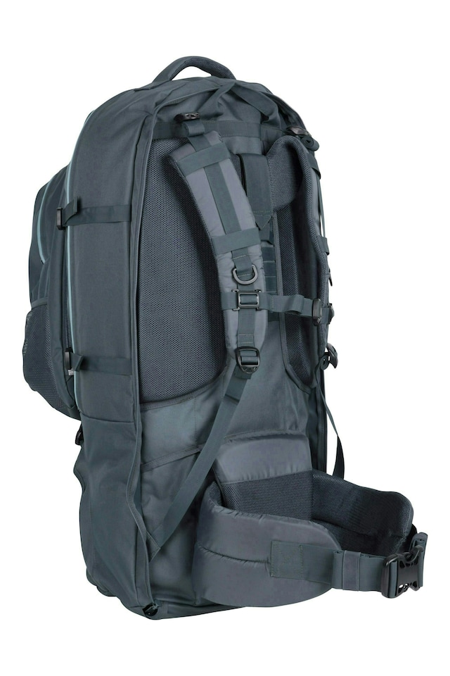 image 1 of Mountain Warehouse Traveller Rucksack Durable Hiking Travel Backpack - 80 L | Blue