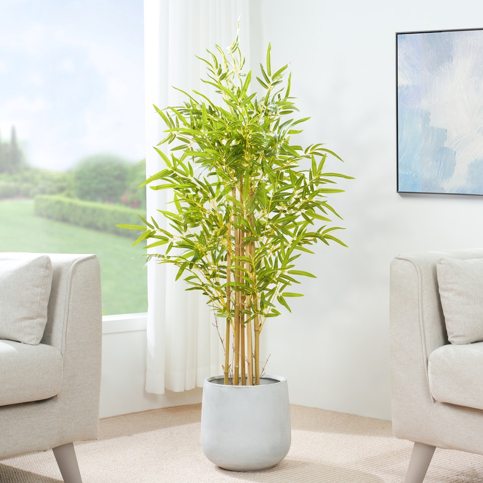 image 1 of Artificial Plant Bamboo Tree Indoor House plant 120cm | Multi | Multi