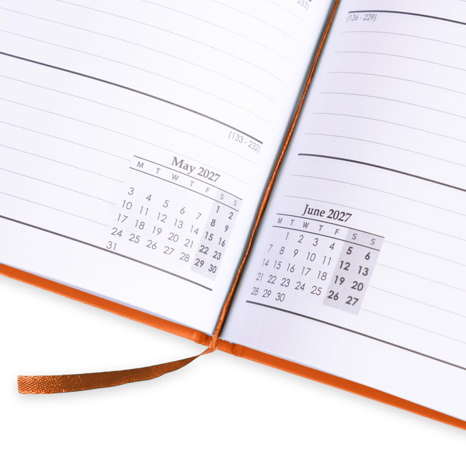 image 1 of evelay 2027 Week to View Diary A5 Orange | Orange | Orange