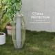 image 6 of Outsunny 72 cm Rattan Solar Floor Lamp, Auto On/Off LED Garden Light, Grey 