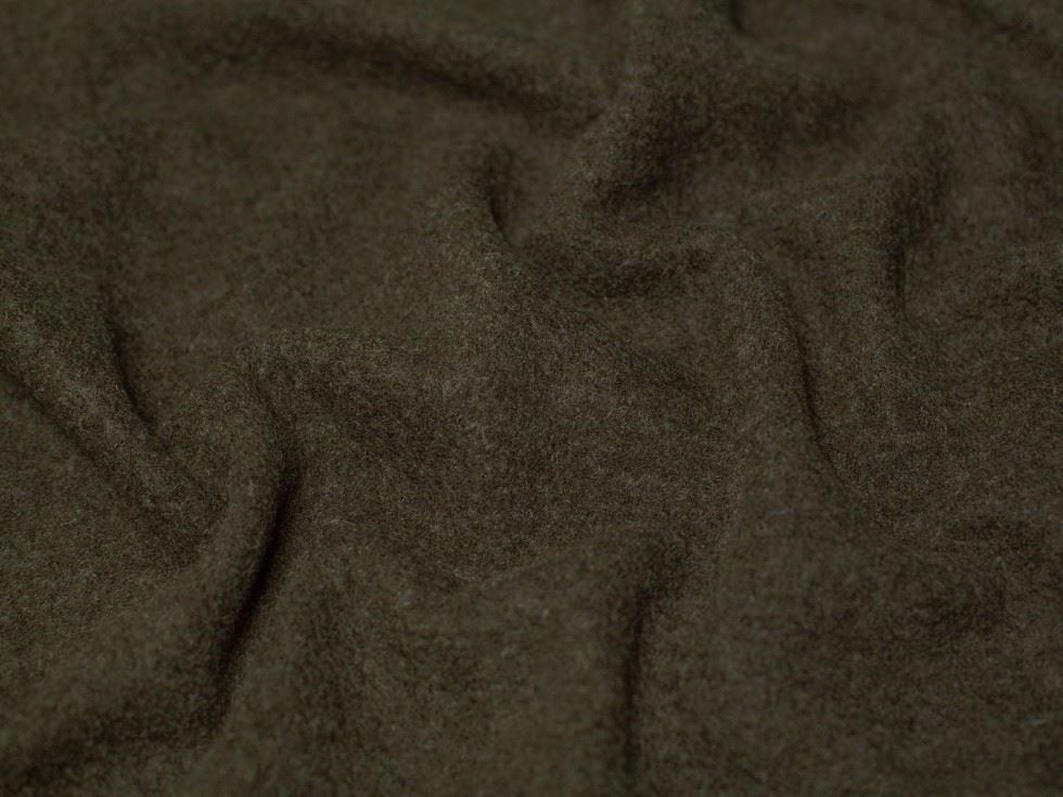 Minerva Core Range Green 100% Pure Boiled Wool Coating Fabric for Dressmaking, 140cm / 55" Wide - per metre