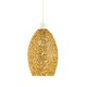 image 1 of Industrial and Contemporary Twisted Wire Mesh Metal Light Shade in Shiny Gold