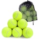 image 1 of BLUOM Pack Of 12 Tennis Balls Pack with Mesh Carry Bag for All Courts Pressureless