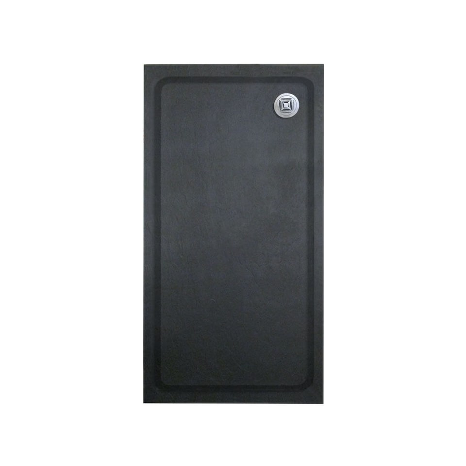 image 1 of Balterley Rectangular Slate Effect Shower Tray - Balterley | Black | Black