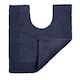 image 1 of Heavyweight Reversible Pedestal Toilet Mat - Navy Blue
