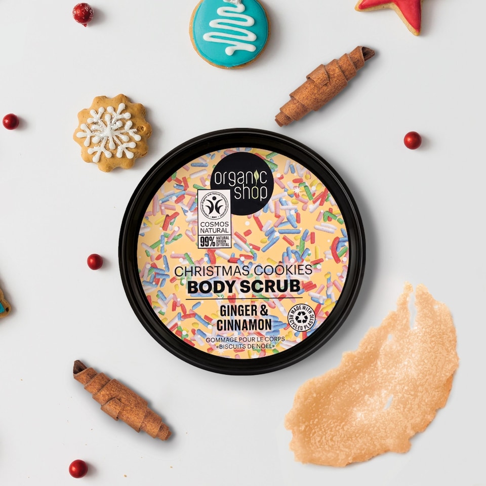 image 1 of Organic Shop Christmas Cookies BodyScrub Ginger&Cinnamon