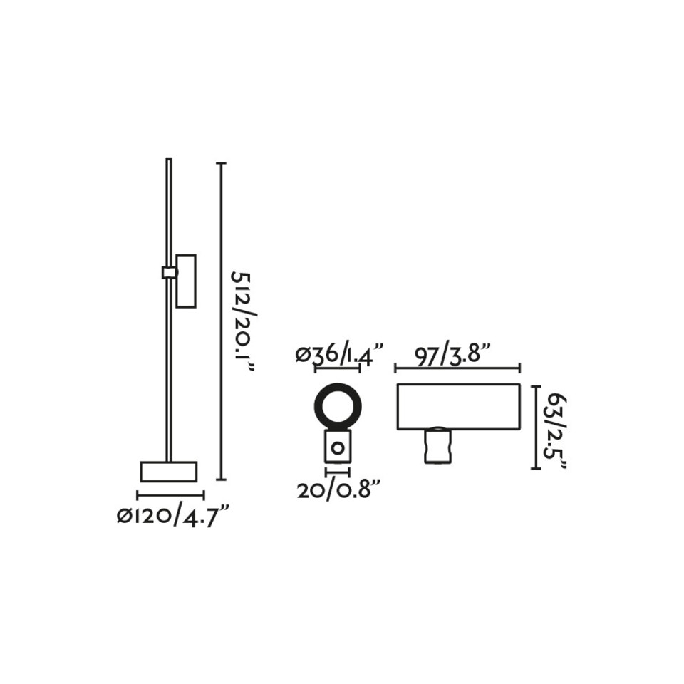 image 1 of Clap 51cm LED Outdoor Display Light Black IP65 3000K
