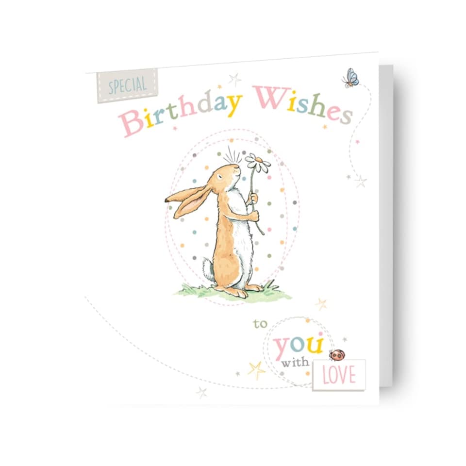 image 1 of Guess How Much I Love You 'Special Birthday Wishes' Card