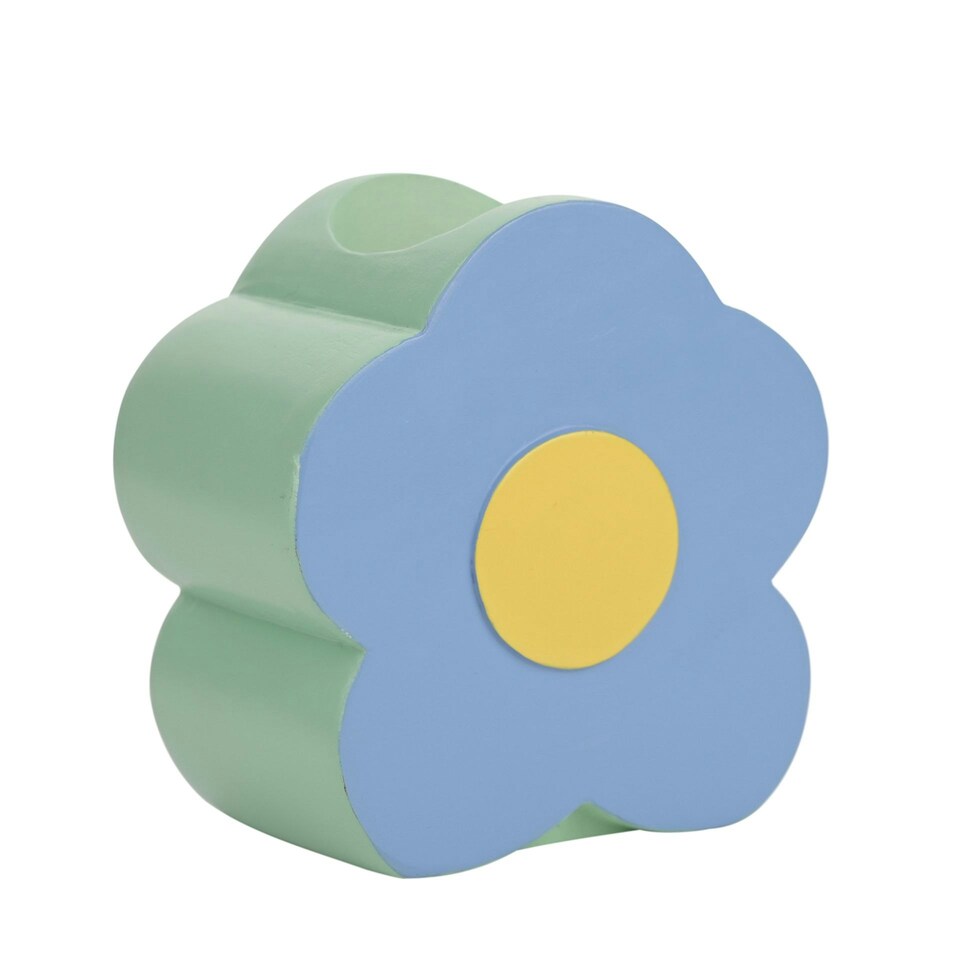 image 1 of Raspberry Blossom Set of 2 Candle Holders Multi