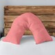 image 2 of Microfibre Soft Touch V Shape Plain Dyed Pillowcase | Pink