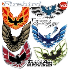 Pontiac Firebird Deluxe Stickers (Pack of 50) - Multicoloured - One Size