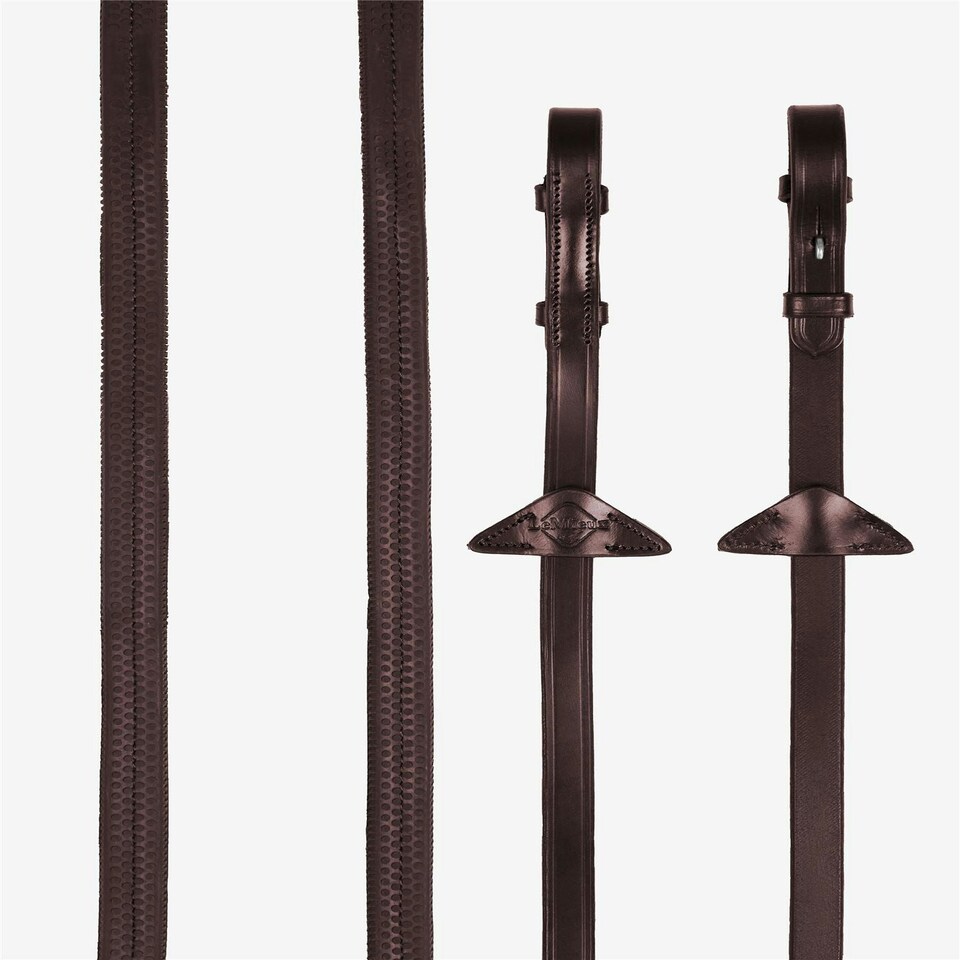 image 1 of LeMieux Rubber Reins Silver | Pony