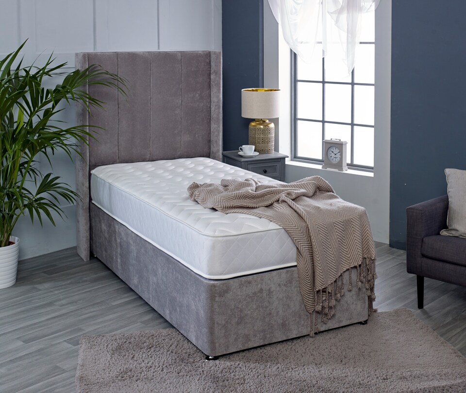 image 1 of Astral Hybrid Mattress - Soft Feel Cool Touch Quilted Sleep Surface | White | Small Single