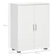 image 5 of kleankin Modern Bathroom Floor Cabinet, Free Standing Linen Cabinet, Storage Cupboard with 3 Tier Shelves, White