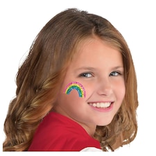 Amscan Body Jewelry Rainbow Face Sticker - Multicoloured - One Size