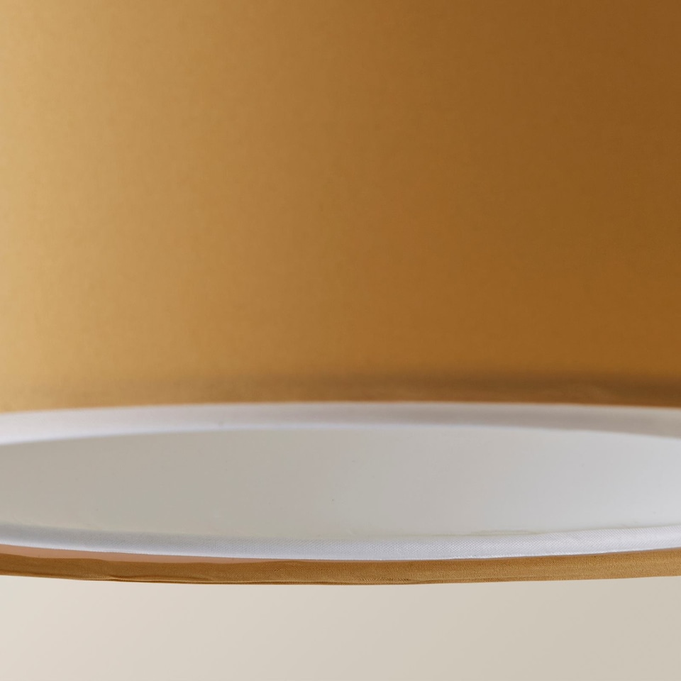 image 1 of ValueLights Sophia Pair of Small Sand 2 Tier Lamp Shades & Bulbs | Yellow