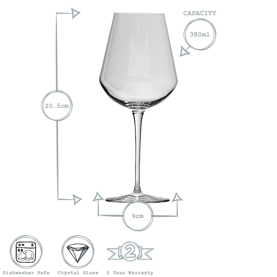 image 1 of Bormioli Rocco Inalto Uno White Wine Glasses - 470ml - Pack of 6