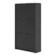 image 3 of Shoes Shoe Cabinet 3 Flip Down Doors and 2 layers in Matt Black