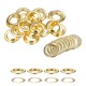 image 1 of 30mm Brass Eyelets with Washers for Arts & DIY Projects - 10 Pcs