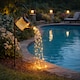 image 2 of Solar Watering Can Stake Light with Cascading Warm White LED
