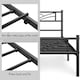 image 5 of Yaheetech Metal Platform Bed Frame with Cloud-inspired Design Headboard Black, 3ft Single