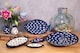 image 4 of Verano Spanish Ceramics Signature Set of 2 Tapas Snack Bowls - 12cm Blue & White Fish | Blue | White | 2