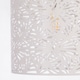 image 3 of Set of 2 Maui - White Cut Out Metal Leaf Pendant Light Shades | White | Small | 2