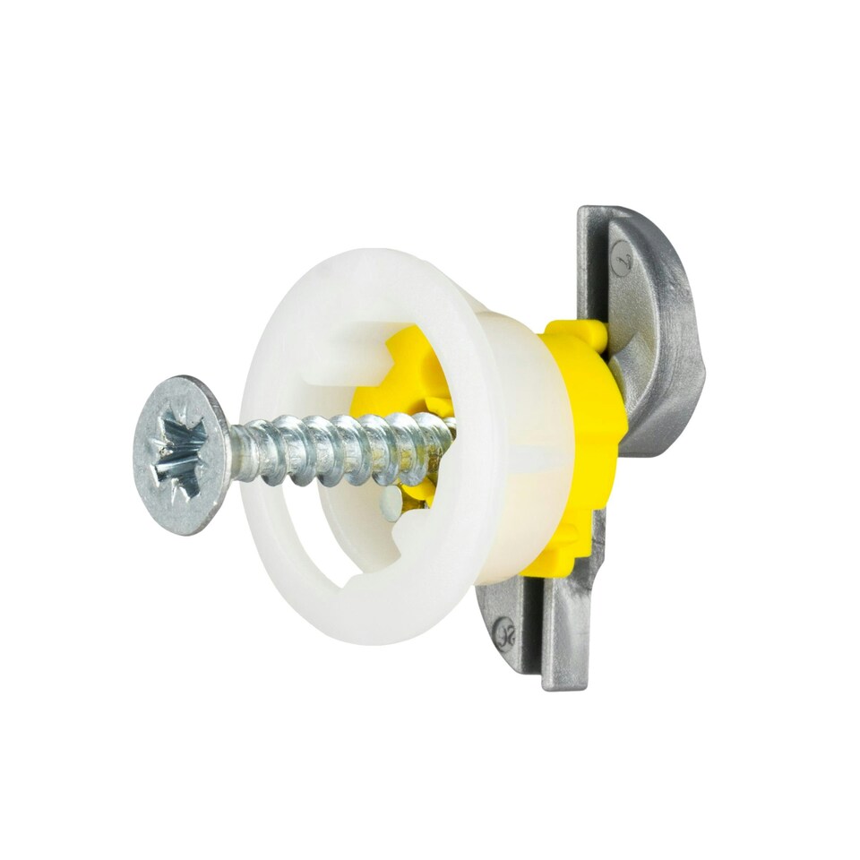 image 1 of Gripit 15mm Plasterboard Fixing Stud Wall Anchor Max 71kg - Yellow - 25 Pack
