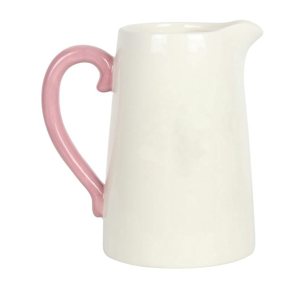 image 1 of Something Different If Mums Were Flowers Ceramic Jug - White/Pink - One Size