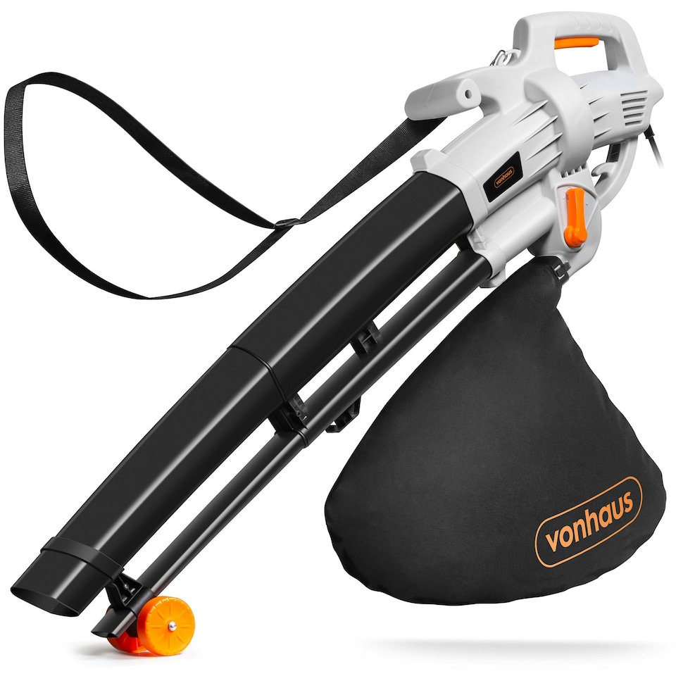 image 1 of VonHaus Leaf Blower and Vacuum with Mulcher & 10m Cable