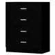 image 3 of FWStyle Tunis 4 Drawer Chest Of Drawers Matt Black